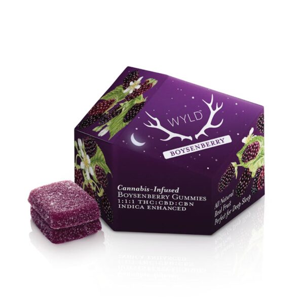 Boysenberry 1:1:1 THC:CBD:CBN Gummies - 10 Pack